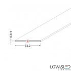 "B" becsúsztatható fedél - Matt - 2 méter