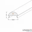"C" íves lencse bepattintható fedél - 2 méter