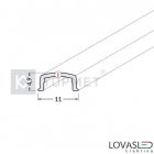 "I" bepattintható fedél  - Opál - 2 méter