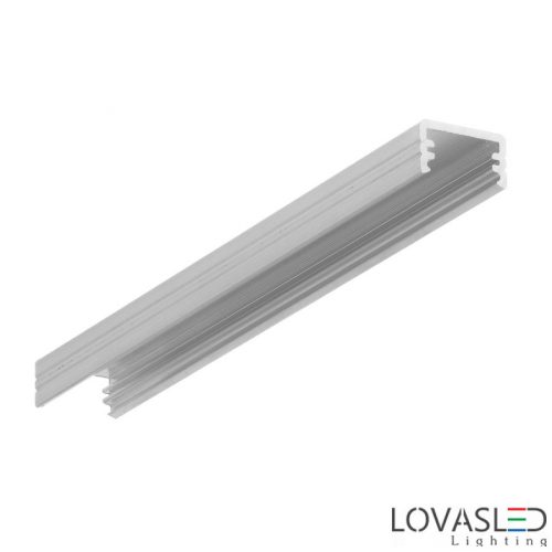 SLIM8 alu LED profil - Natúr alumínium - 2 méter SLIM8 alu LED profil - Natúr alumínium - 2 méter