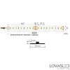 LovasLED LED szalag 24V 6W 3000K CRI>90 30LED/m