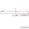 LovasLED LED szalag 24V 6W 3000K CRI>90 30LED/m