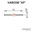 "A9" becsúsztatható fedél - Matt - 2 méter