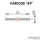 "A9" becsúsztatható fedél - Matt - 2 méter