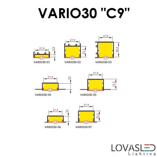 "C9" bepattintható fedél - Opál - 2 méter