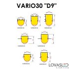 "D9" bepattintható íves fedél - 2 méter