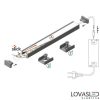 SLIM8 alu LED profil - Ezüst eloxált - 2 méter